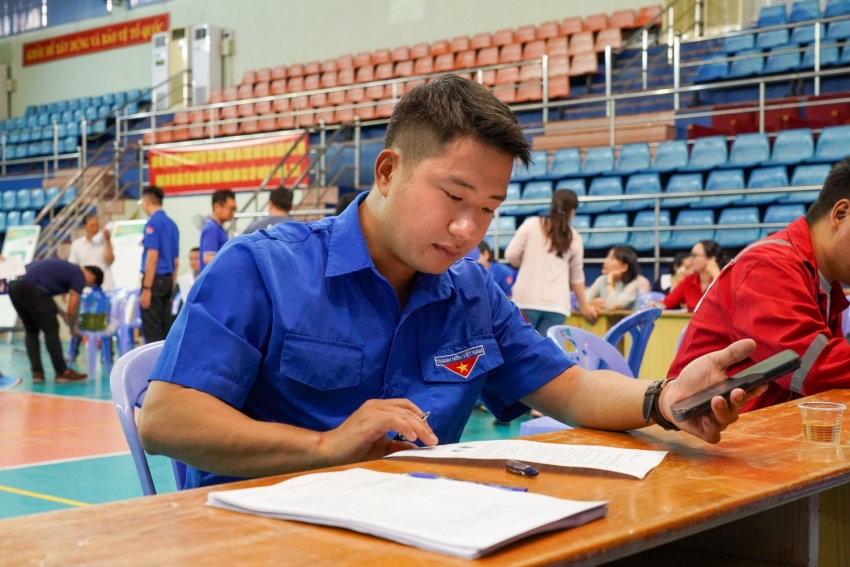 Khu vực đăng ký thông tin tham gia hiến máu