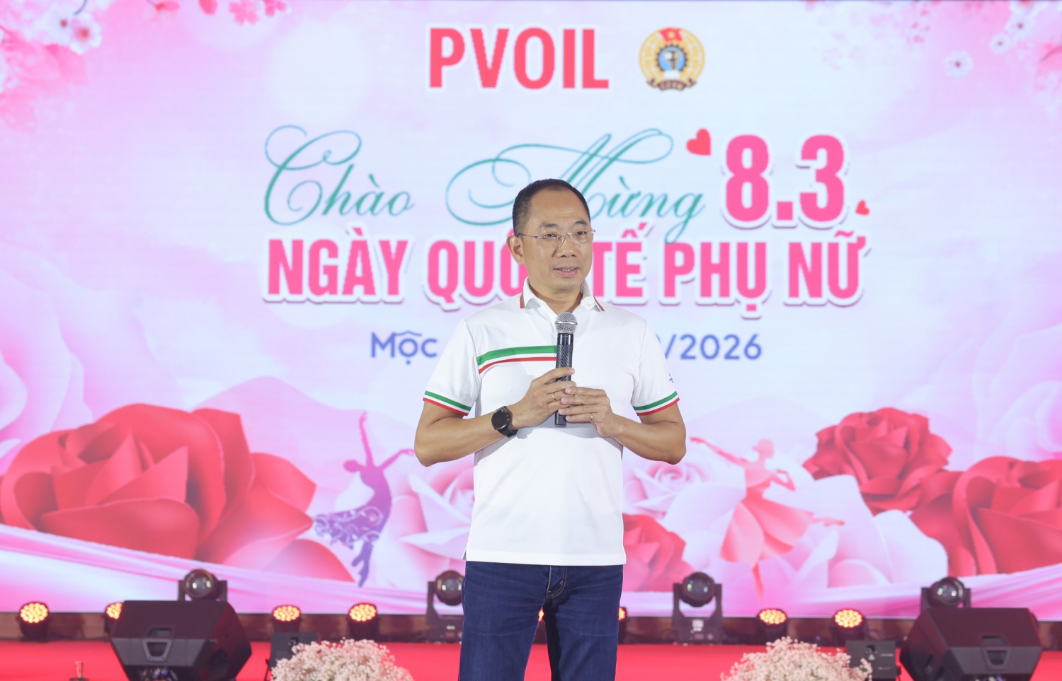 Ông Cao Hoài Dương - Bí thư Đảng ủy, Chủ tịch HĐQT PVOIL phát biểu tại chương trình