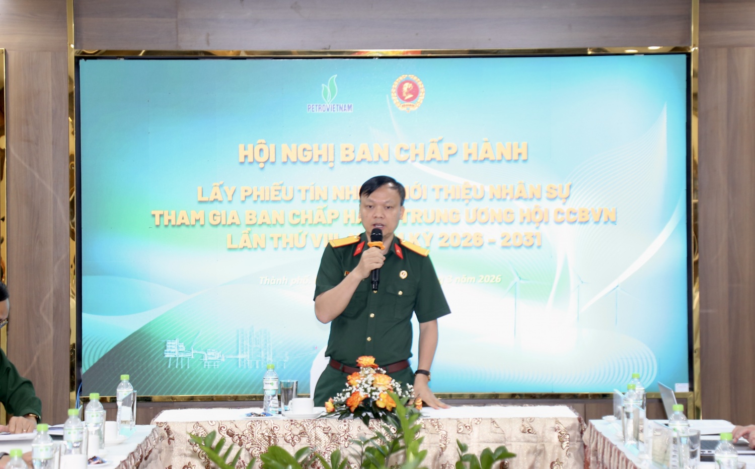 Đồng chí Lê Quang Toán: Hội CCB Petrovietnam tiếp tục tuyên truyền, vận động hội viên và người lao động chấp hành tốt chủ trương của Đảng, chính sách, pháp luật của Nhà nước và các quy định của Tập đoàn.
