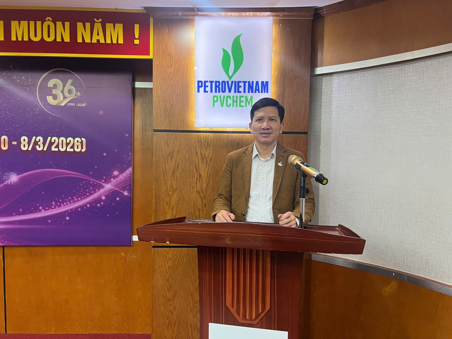 Ông Hà Duy Tân - Ủy viên BCH Đảng bộ, Ủy viên HĐQT PVChem chia sẻ niềm tự hào là một thành viên của đại gia đình PVChem