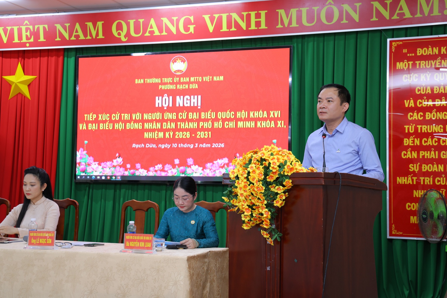 Đồng chí Lê Ngọc Sơn cam kết thực hiện đầy đủ trách nhiệm của một đại biểu Quốc hội cùng toàn bộ nội dung trong chương trình hành động đã công bố