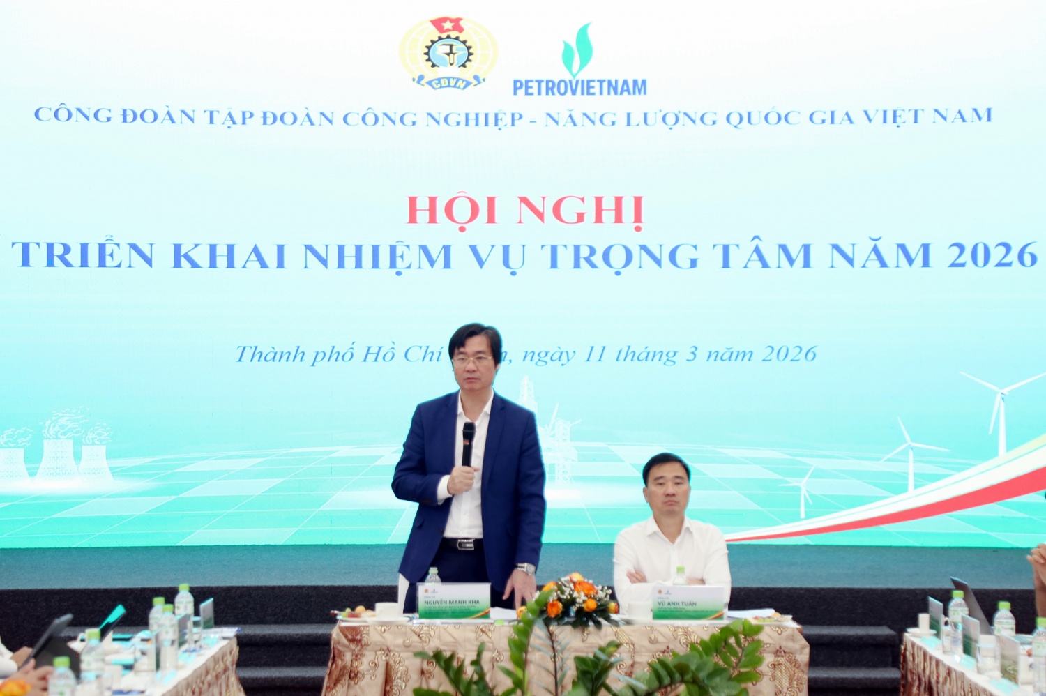Đồng chí Nguyễn Mạnh Kha - Ủy viên BCH Đảng bộ, Chủ tịch Công đoàn Petrovietnam: Các cấp công đoàn trong Tập đoàn sẽ tiếp tục phát huy tinh thần đoàn kết, đổi mới nội dung và phương thức hoạt động, hướng mạnh về cơ sở, lấy người lao động làm trung tâm của các chương trình hành động.