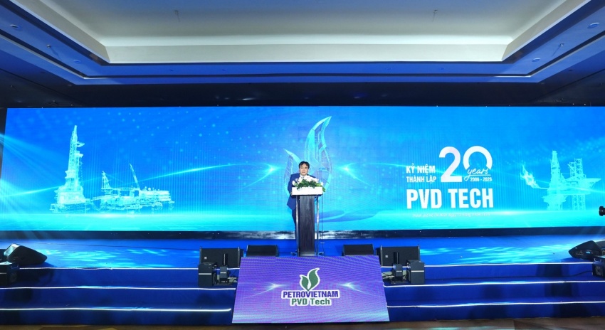 Tổng Giám đốc PV Drilling Nguyễn Xuân Cường đánh giá cao những đóng góp quan trọng của PVD Tech trong suốt chặng đường 20 năm qua.