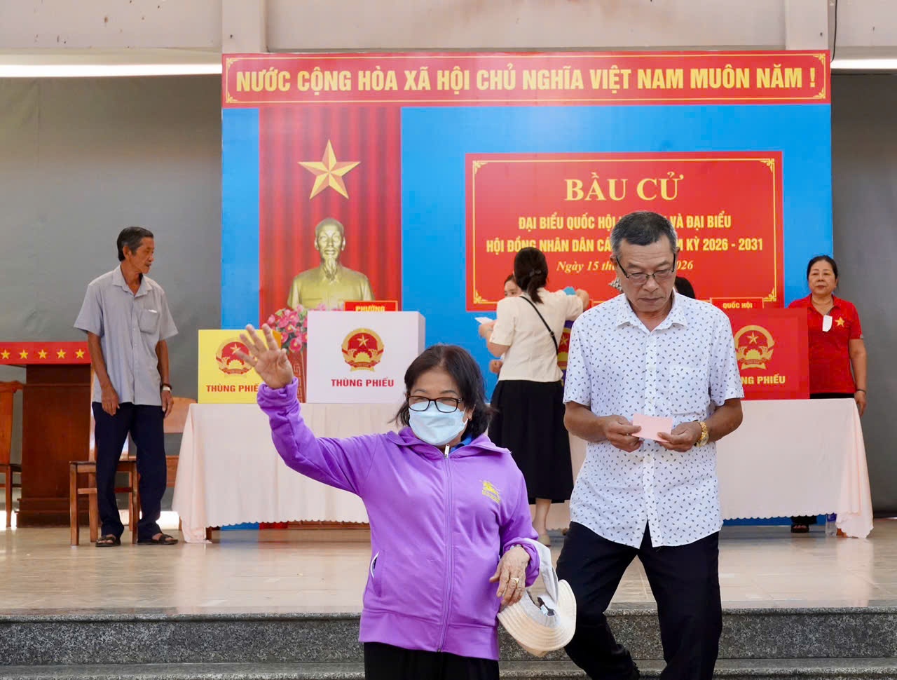 Tổ bầu cử số 36, Trung tâm Giáo dục Thường xuyên Bà Rịa - Vũng Tàu.