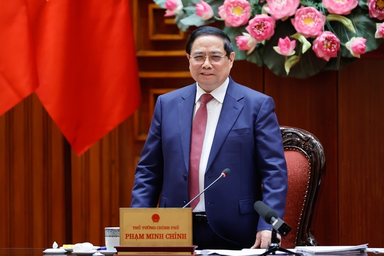 Thủ tướng Phạm Minh Chính: Xăng dầu và năng lượng cho sản xuất, tiêu dùng được bảo đảm (Ảnh: VGP)