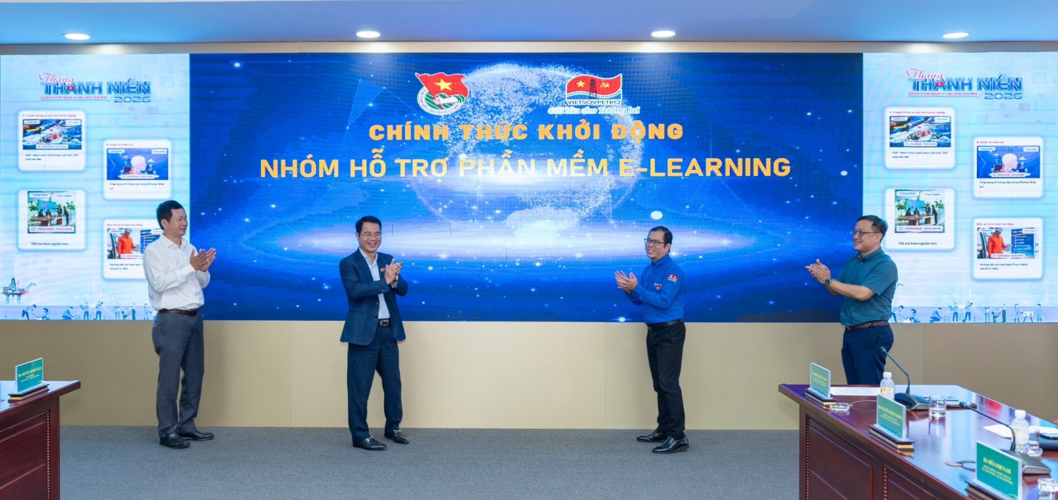 Đoàn Thanh niên Vietsovpetro khởi động chương trình hỗ trợ phần mềm E-learning, thúc đẩy chuyển đổi số, góp phần nâng cao hiệu quả đào tạo và phát triển nguồn nhân lực.