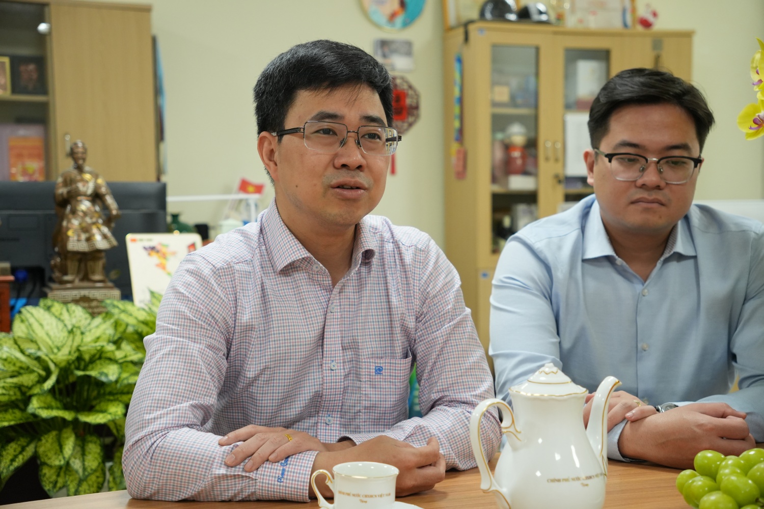 Đồng chí Bùi Hoàng Tùng trân trọng cảm ơn sự quan tâm của Đảng ủy, lãnh đạo Petrovietnam và Đoàn Thanh niên Tập đoàn.
