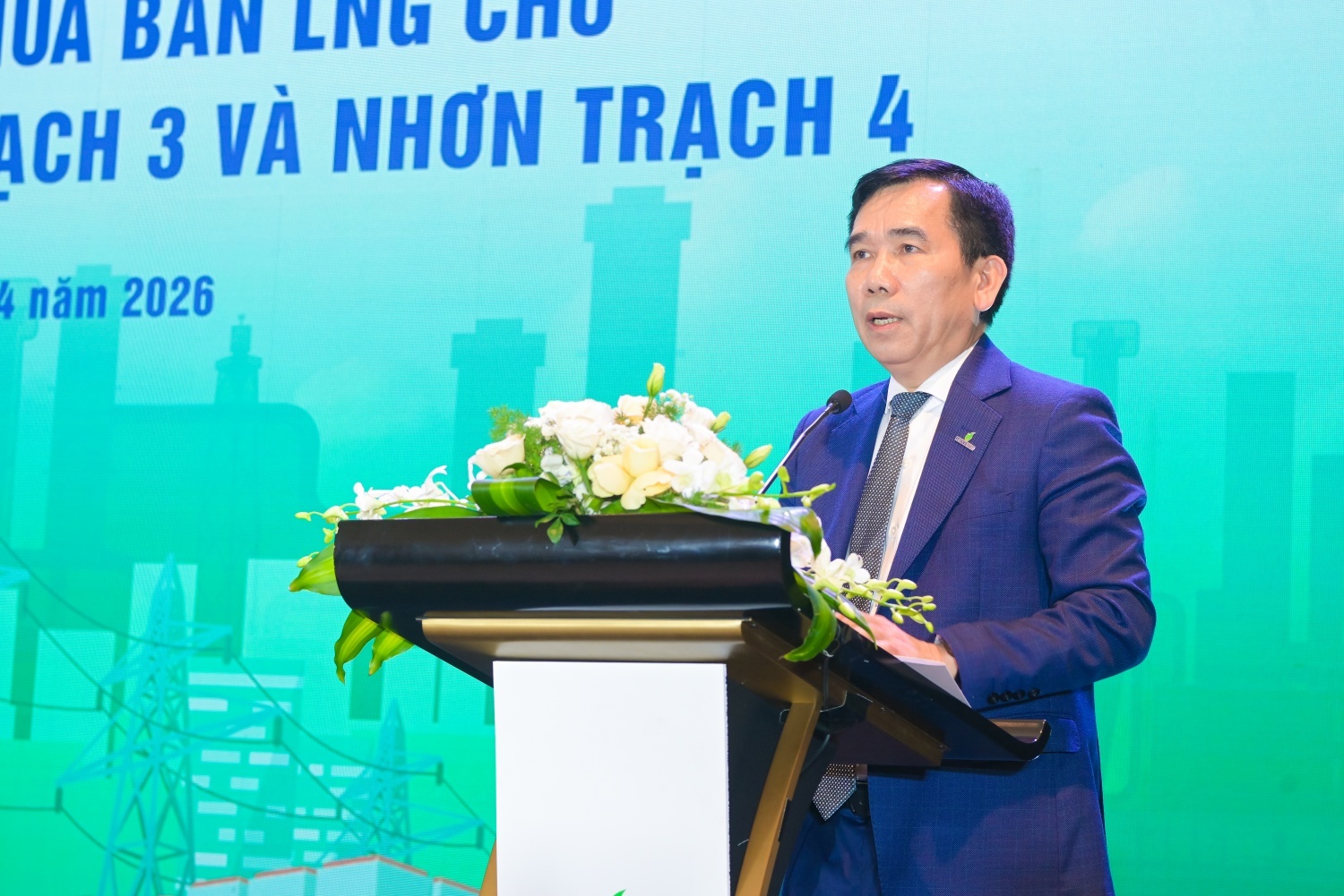 Đồng chí Lê Xuân Huyên – Phó Tổng giám đốc phụ trách Ban điều hành Petrovietnam nhận định LNG tái hóa là trụ cột quan trọng trong chiến lược phát triển năng lượng
