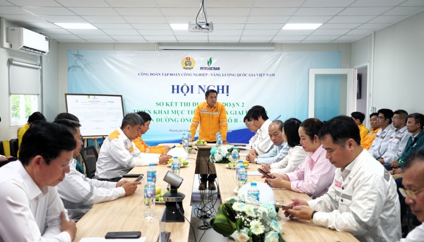 Hội nghị sơ kết thi đua giai đoạn 2 năm 2025 và triển khai kế hoạch thi đua giai đoạn 3 năm 2026 Dự án đường ống dẫn khí Lô B - Ô Môn.