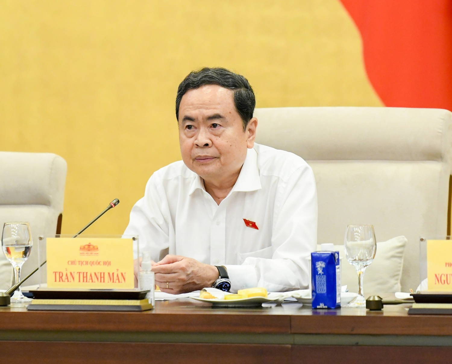 Chủ tịch Quốc hội Trần Thanh Mẫn chủ trì phiên họp.