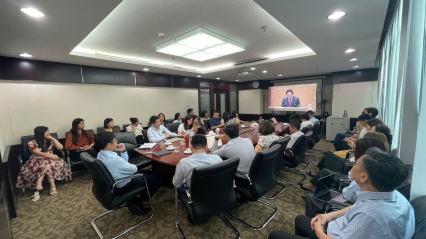 Điểm cầu tại Đảng bộ Nghiên cứu khoa học và Đào tạo