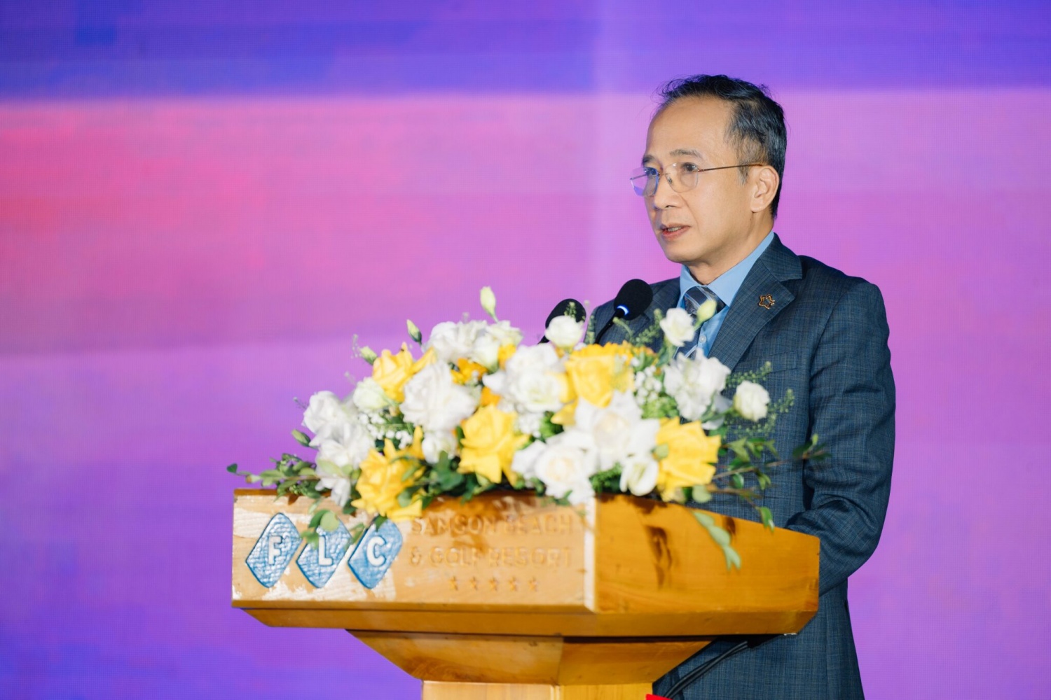 Chủ tịch HĐTV Bảo hiểm PVI Dương Thanh Francois phát biểu tại hội nghị.