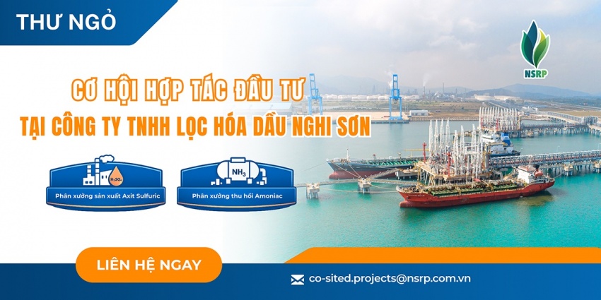 Thư ngỏ cơ hội hợp tác đầu tư tại Liên hiệp Lọc hoá dầu Nghi Sơn