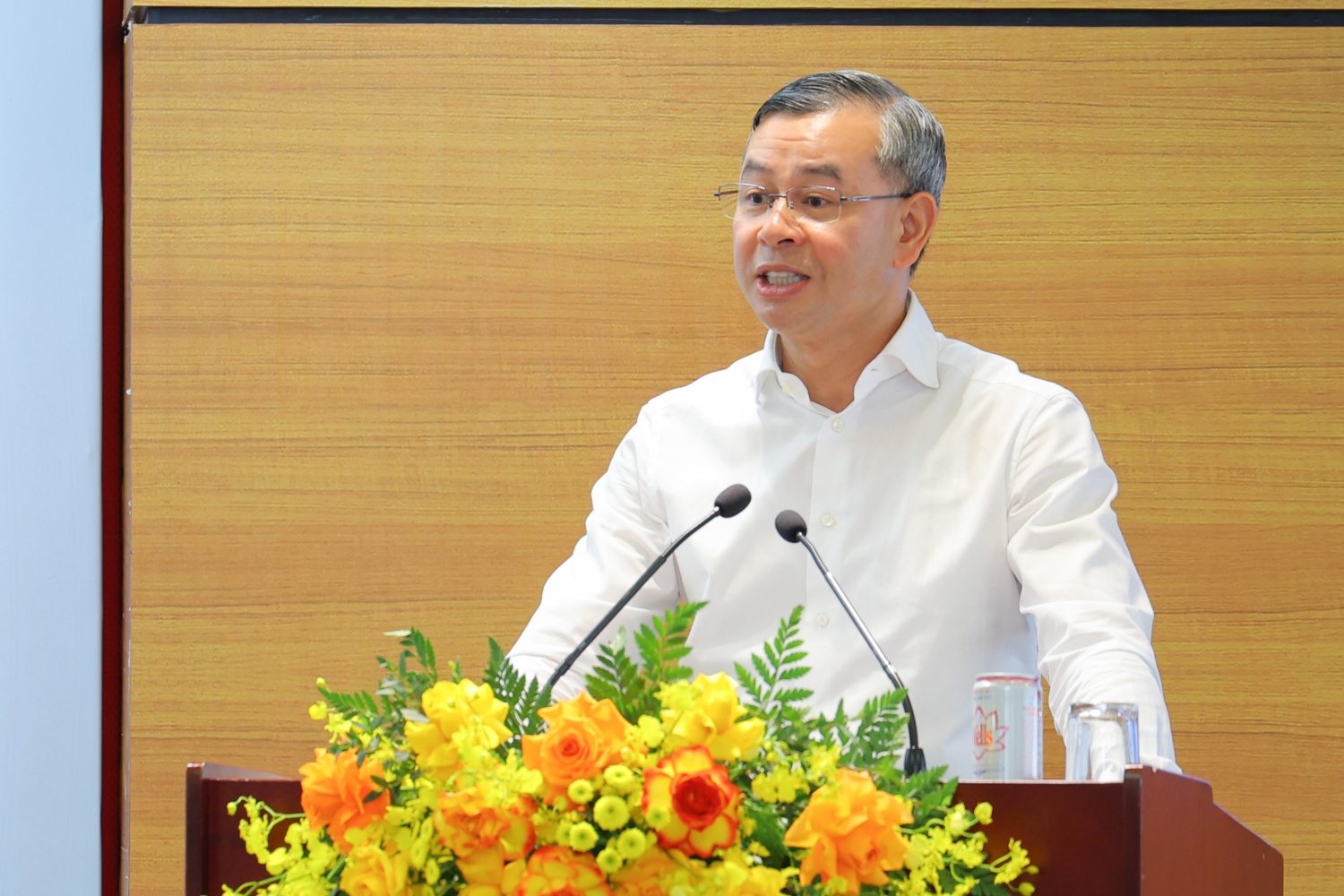 Bộ trưởng Bộ Tài chính Ngô Văn Tuấn phát biểu giao nhiệm vụ cho Tổng Giám đốc Petrovietnam