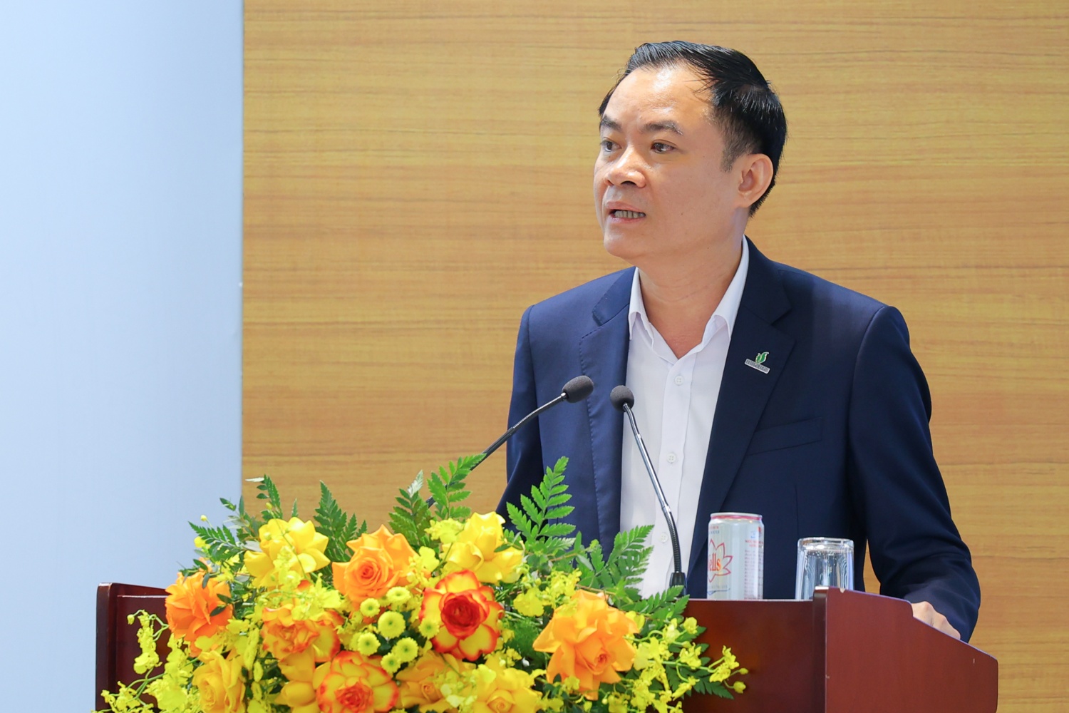Chủ tịch HĐTV Petrovietnam Lê Ngọc Sơn phát biểu tại buổi lễ