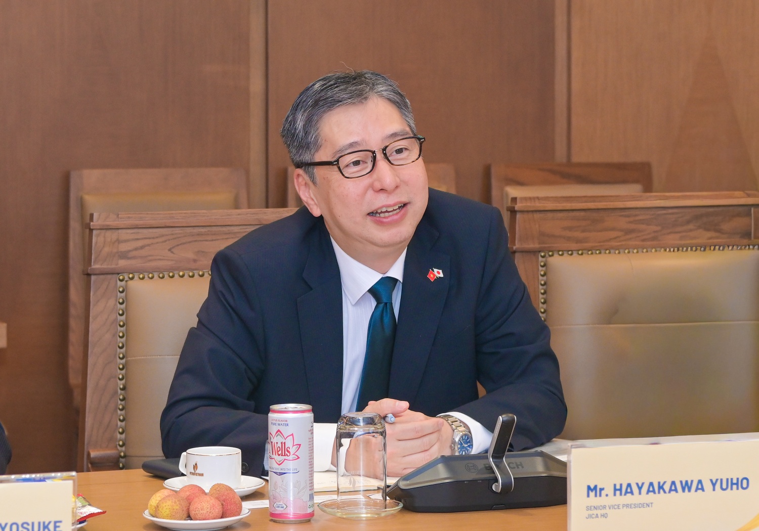 Ông Hayakawa Yuho - Phó Chủ tịch JICA đánh giá cao vai trò của Petrovietnam trong việc triển khai các dự án năng lượng trọng điểm tại Việt Nam.