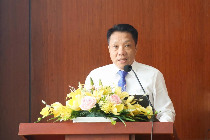TS. Lê Quốc Phong – Phó Hiệu trưởng PVU, Trưởng Ban tổ chức phát biểu khai mạc.