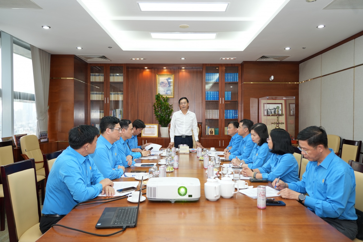 Buổi gặp mặt đoàn đại biểu tham dự Đại hội Công đoàn Việt Nam lần thứ XIV, nhiệm kỳ 2026-2031.