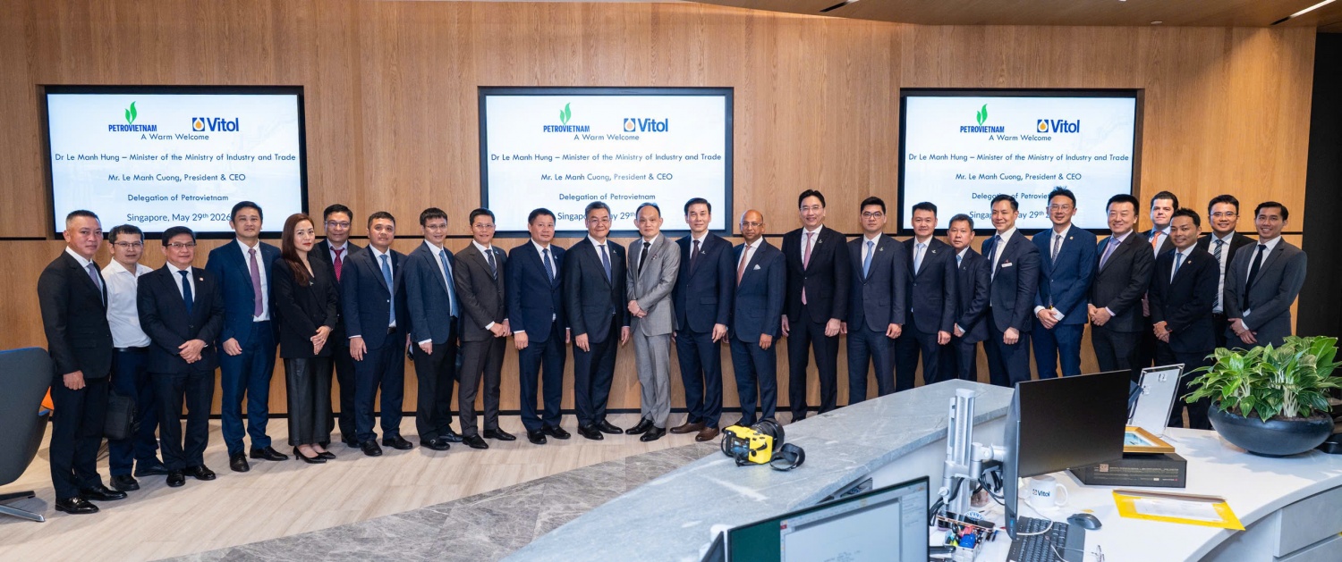 Đoàn công tác của Petrovietnam và đại diện lãnh đạo Vitol
