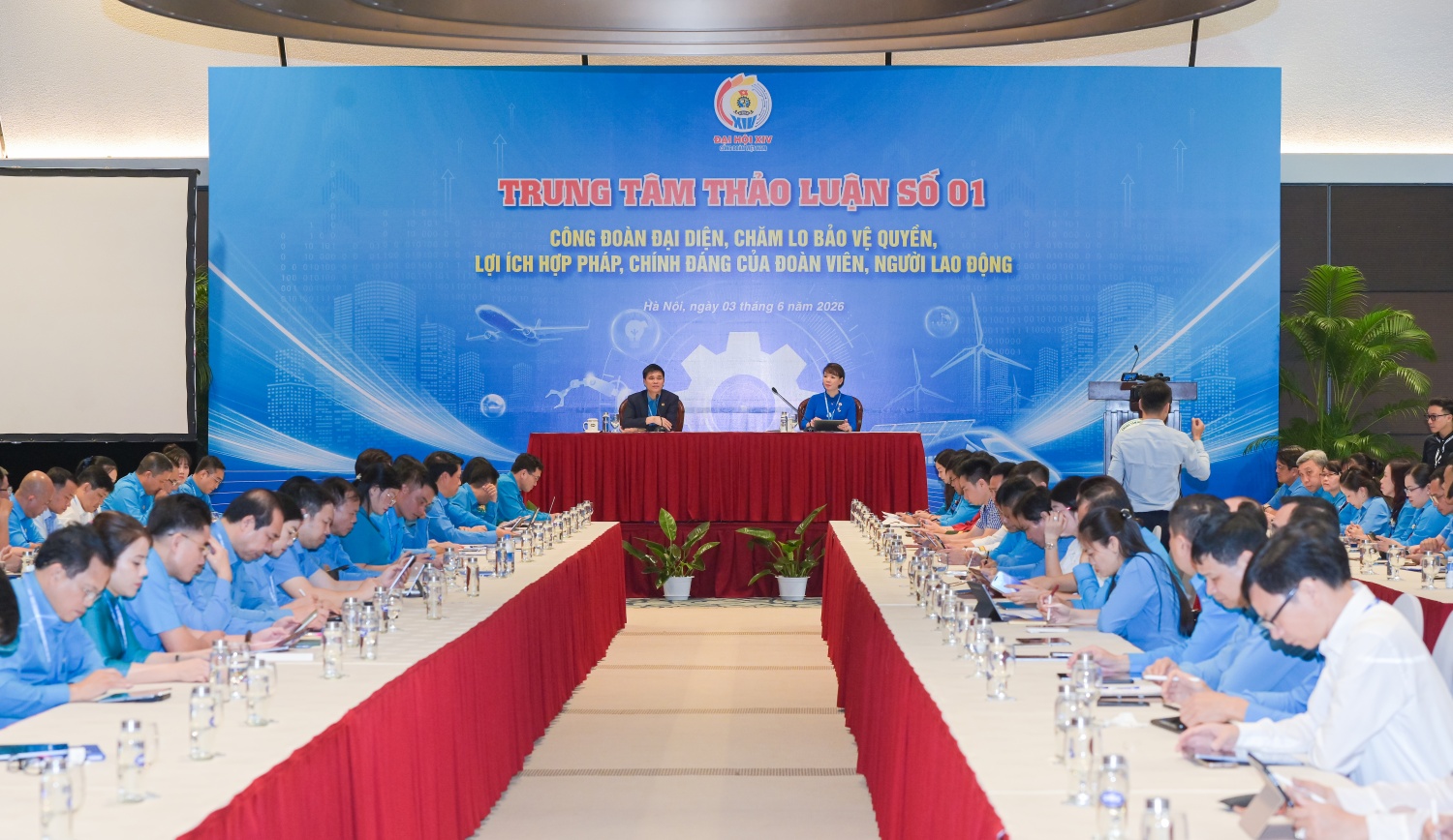 Đại biểu tại Trung tâm thảo luận số 1