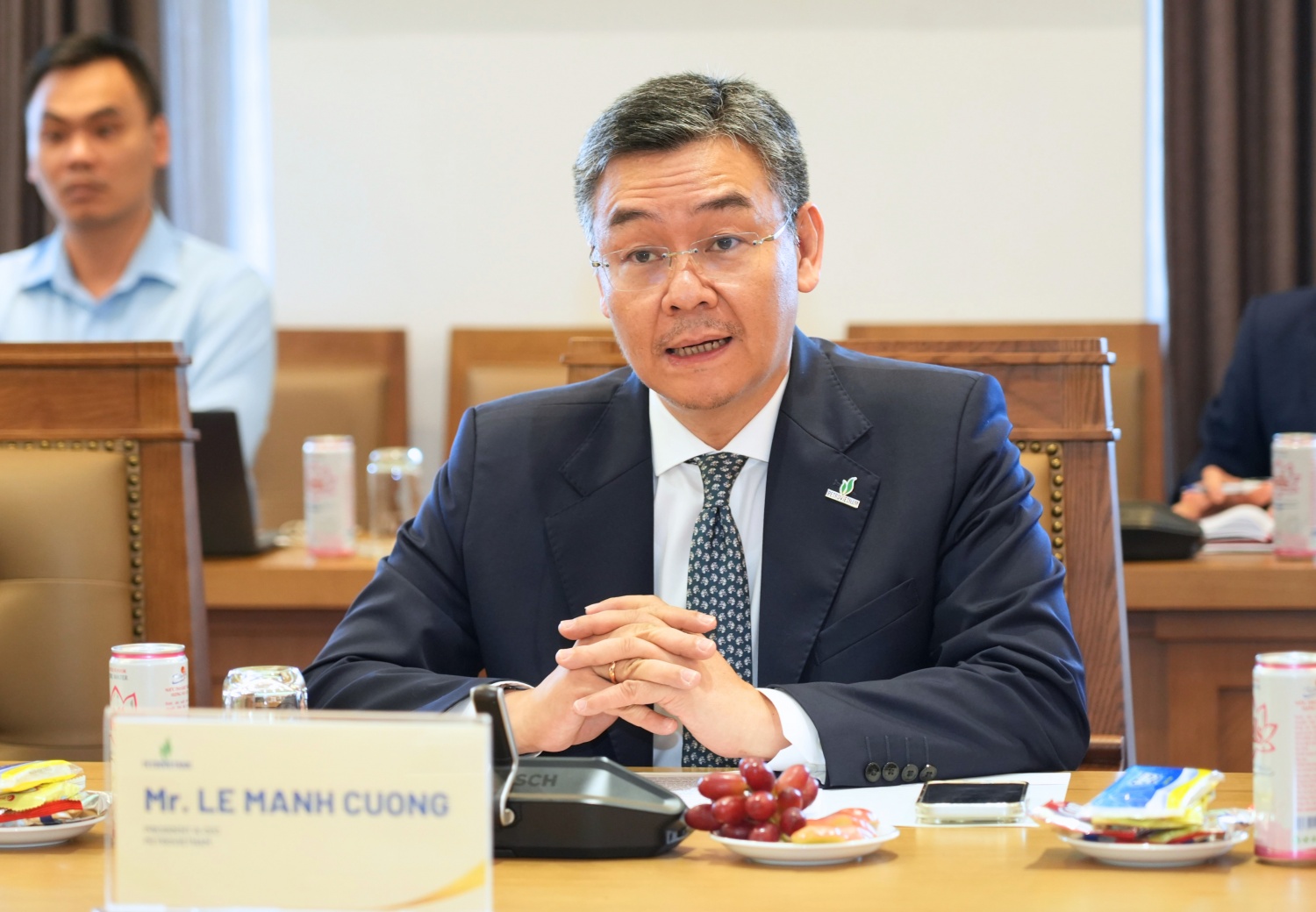 Tổng Giám đốc Petrovietnam Lê Mạnh Cường tiếp và làm việc với phái đoàn cấp cao Angola