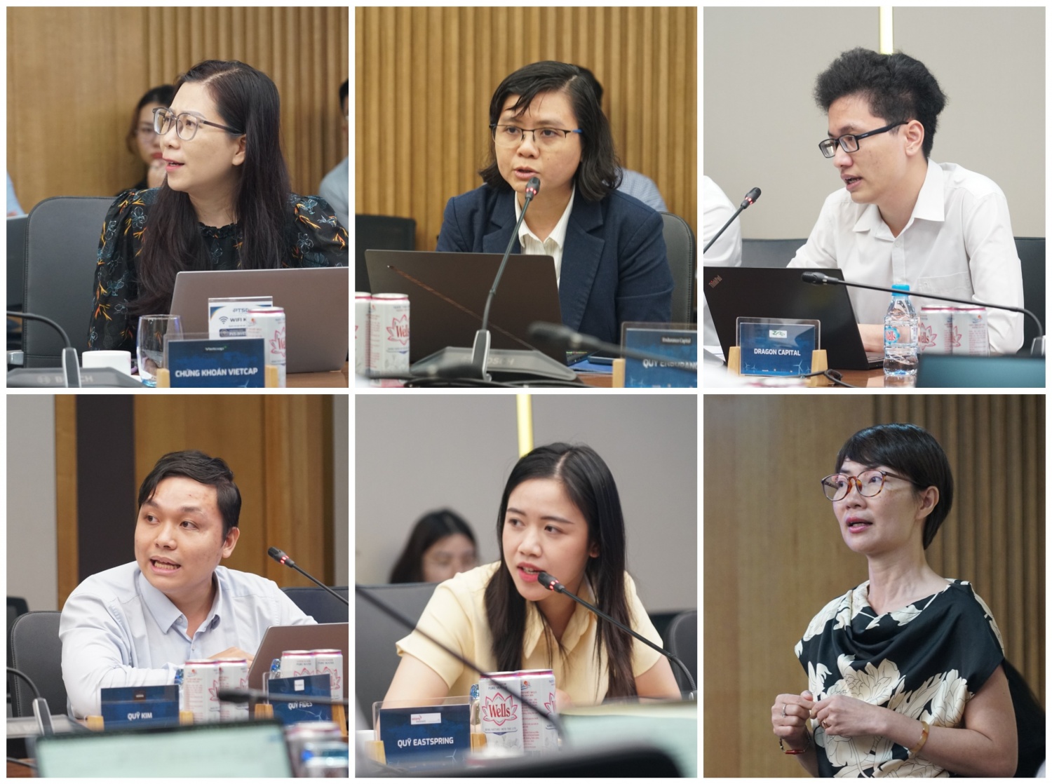 Đại diện các công ty chứng khoán, quỹ đầu tư và nhà đầu tư trao đổi, đặt câu hỏi tại hội nghị.
