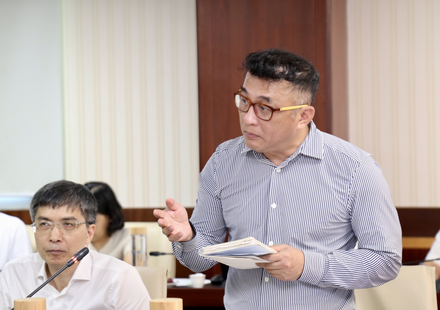Ông Phan Tử Giang - Phó Tổng Giám đốc Petrovietnam phát biểu tại buổi làm việc.