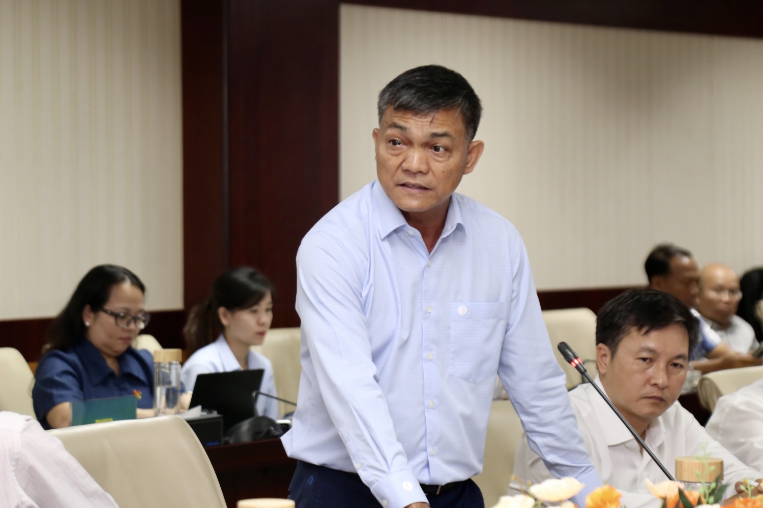 Chủ tịch HĐQT PVCFC Văn Tiến Thanh nhấn mạnh giá khí đầu vào có ý nghĩa đặc biệt quan trọng đối với hiệu quả vận hành của Nhà máy Đạm Cà Mau.
