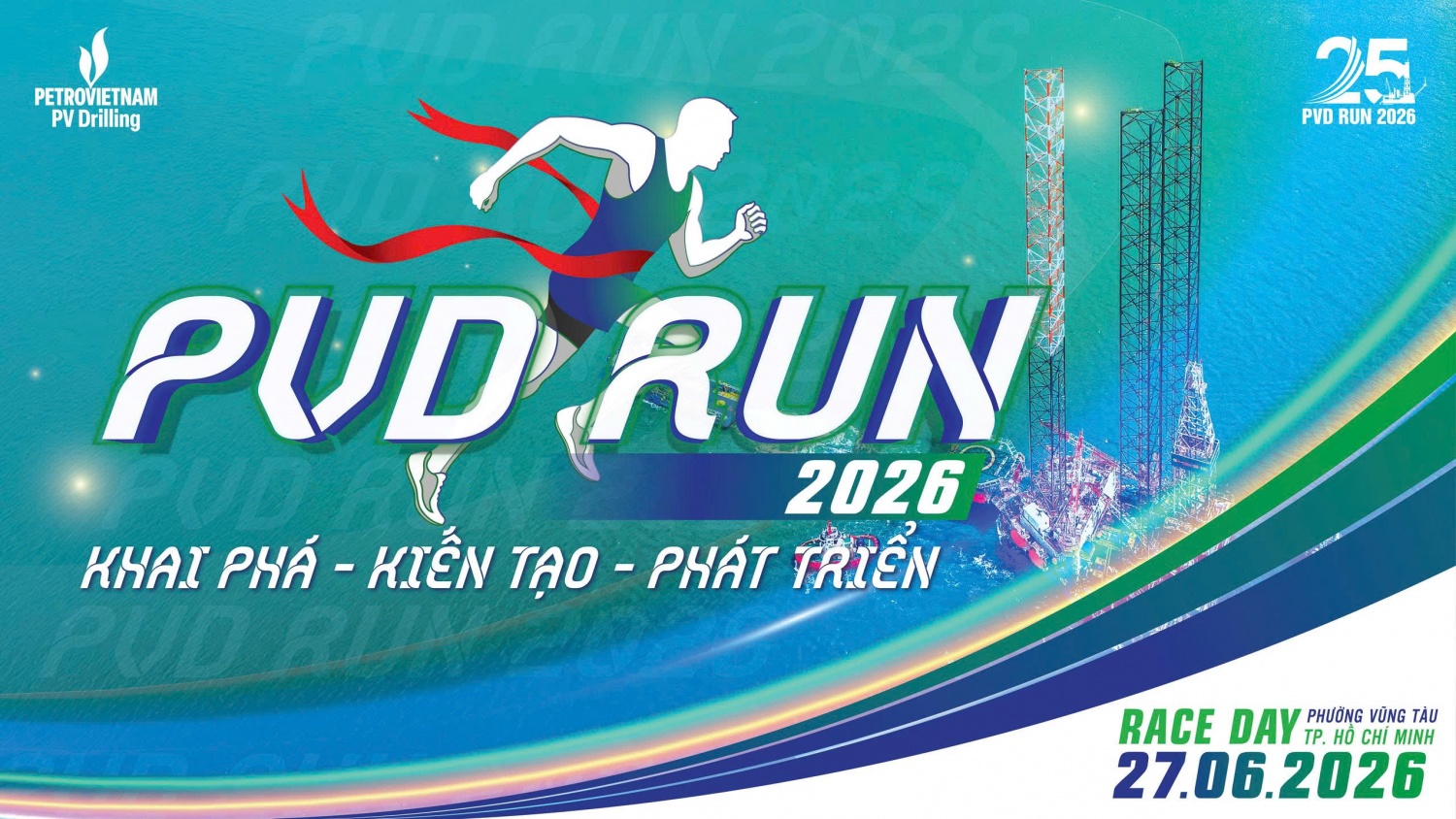 Giải PVD RUN 2026 với thông điệp “KHAI PHÁ - KIẾN TẠO - PHÁT TRIỂN” sẽ diễn ra sáng ngày 27/6 tại phường Vũng Tàu.