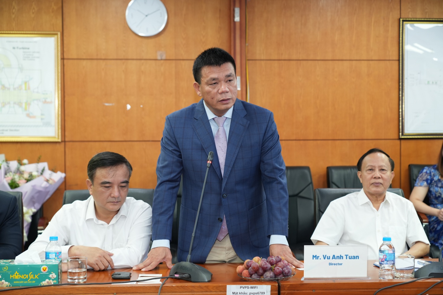 Giám đốc PV Power Services Vũ Anh Tuấn phát biểu tại buổi ký kết.