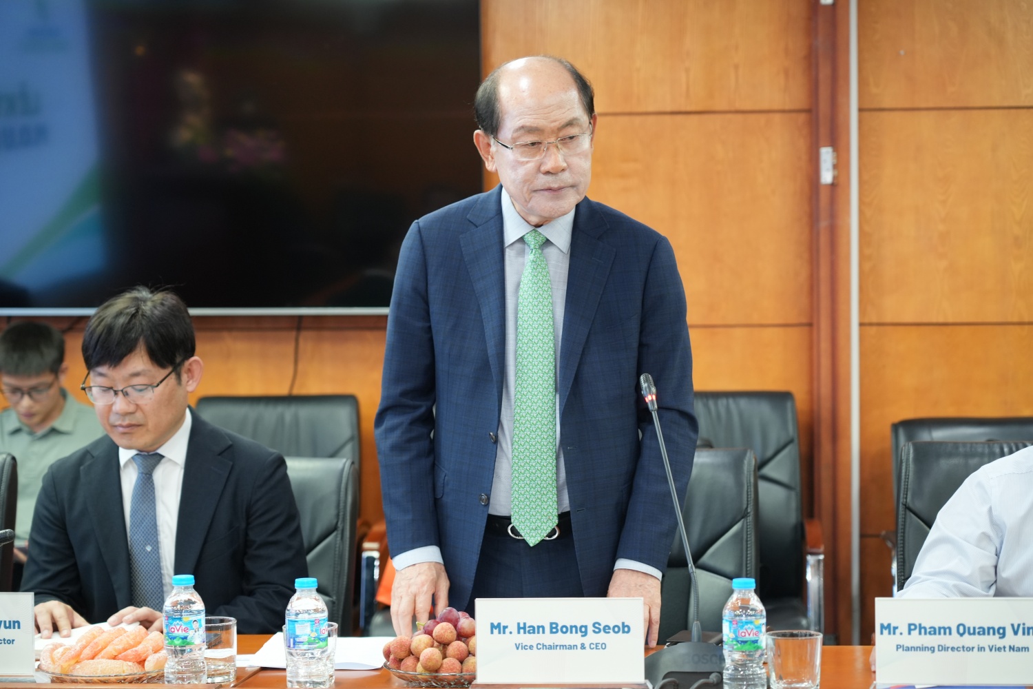 Ông Han Bong Seob - Phó Chủ tịch kiêm Tổng Giám đốc điều hành SOOSAN đánh giá cao vị thế của PV Power Services tại thị trường Việt Nam.