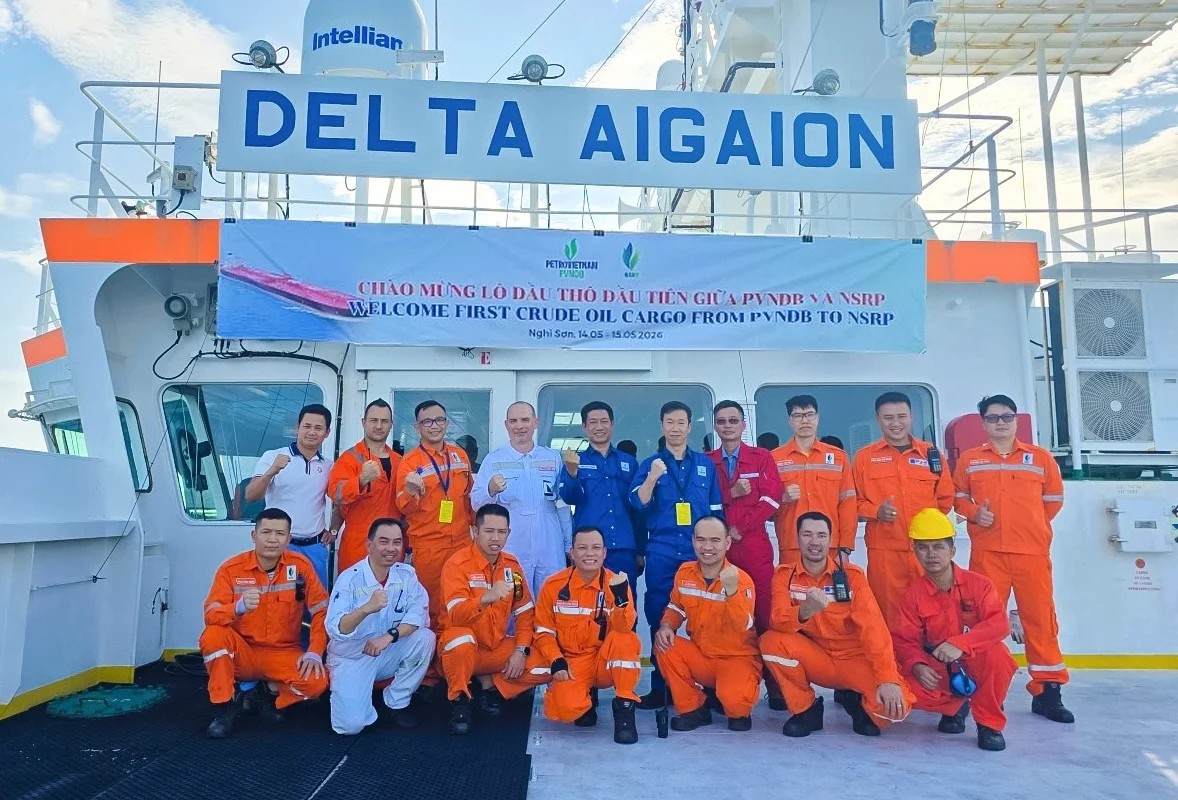 The Djeno oil shipment, totaling over 950,000 barrels and originating from the Republic of Congo, has arrived at the NSRP port. Photo: Petrotimes.