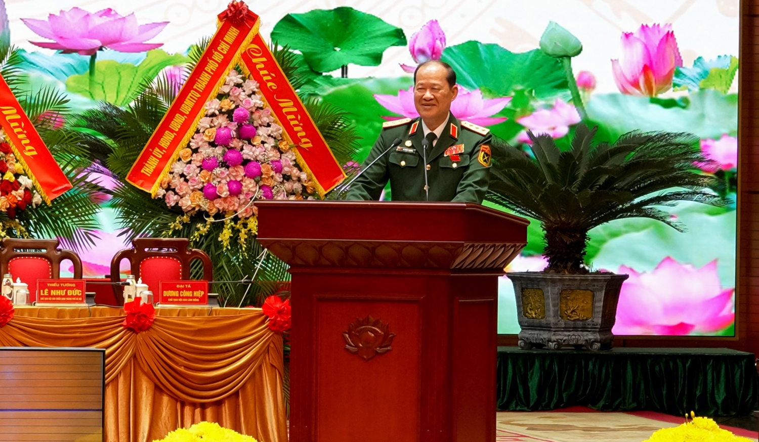 Thượng tướng Bế Xuân Trường phát biểu khai mạc Đại hội