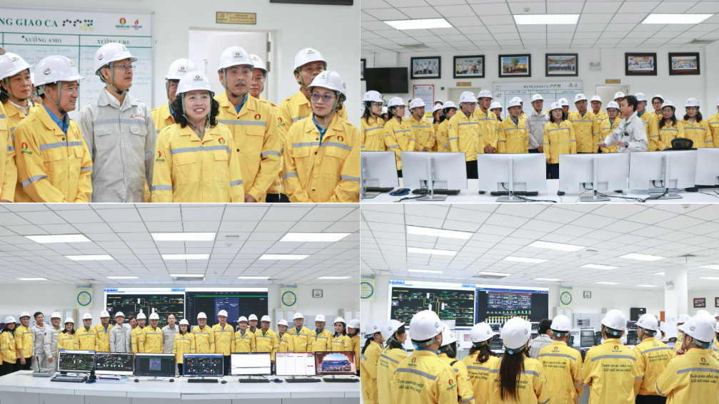 Nhà máy Đạm Cà Mau để lại nhiều ấn tượng với đoàn công tác về môi trường làm việc hiện đại, nhân văn.