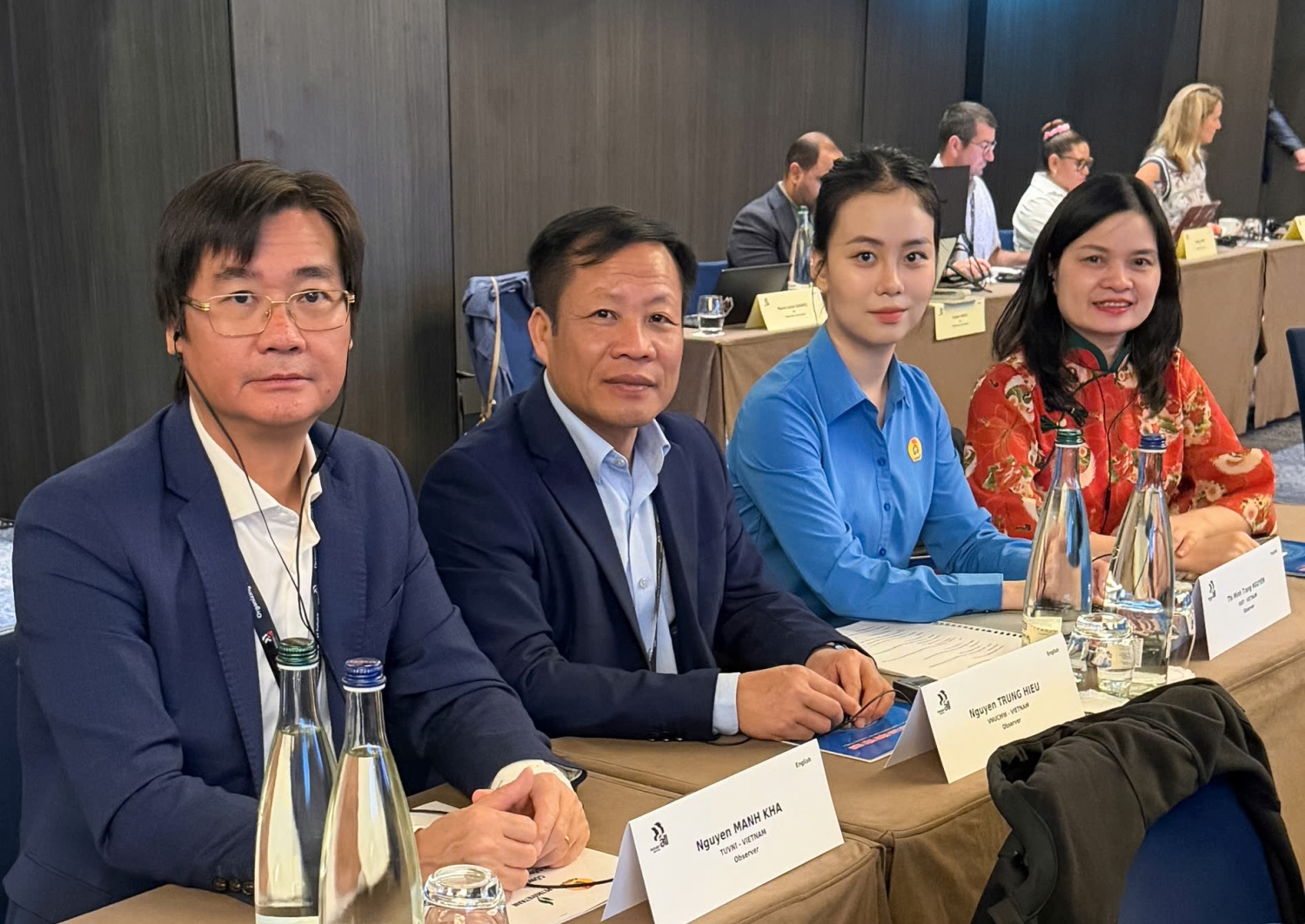 Chủ tịch Công đoàn Petrovietnam Nguyễn Mạnh Kha cùng đoàn đại biểu Công đoàn Việt Nam đã tham dự Hội nghị.