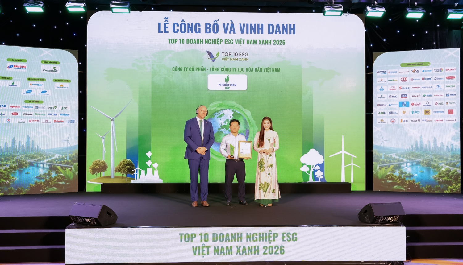 BSR được vinh danh tại hạng mục Top 10 Doanh nghiệp ESG Việt Nam Xanh 2026 (ESG10).