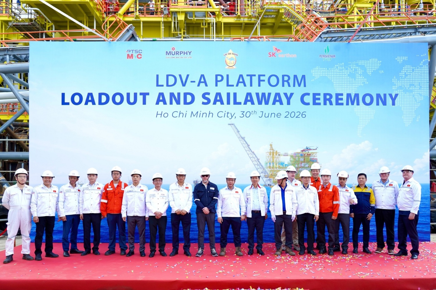 Các bên tham gia Dự án LDV-A khẳng định quyết tâm phối hợp chặt chẽ, bảo đảm an toàn, chất lượng và tiến độ trong giai đoạn lắp đặt ngoài khơi, hướng tới mục tiêu First Oil vào tháng 10/2026.