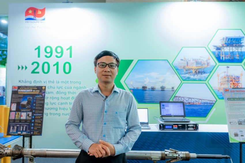 Anh Nguyễn Văn Cường - Viện Nghiên cứu Khoa học và Thiết kế chia sẻ về niềm tự hào khi được làm tại Vietsovpetro.