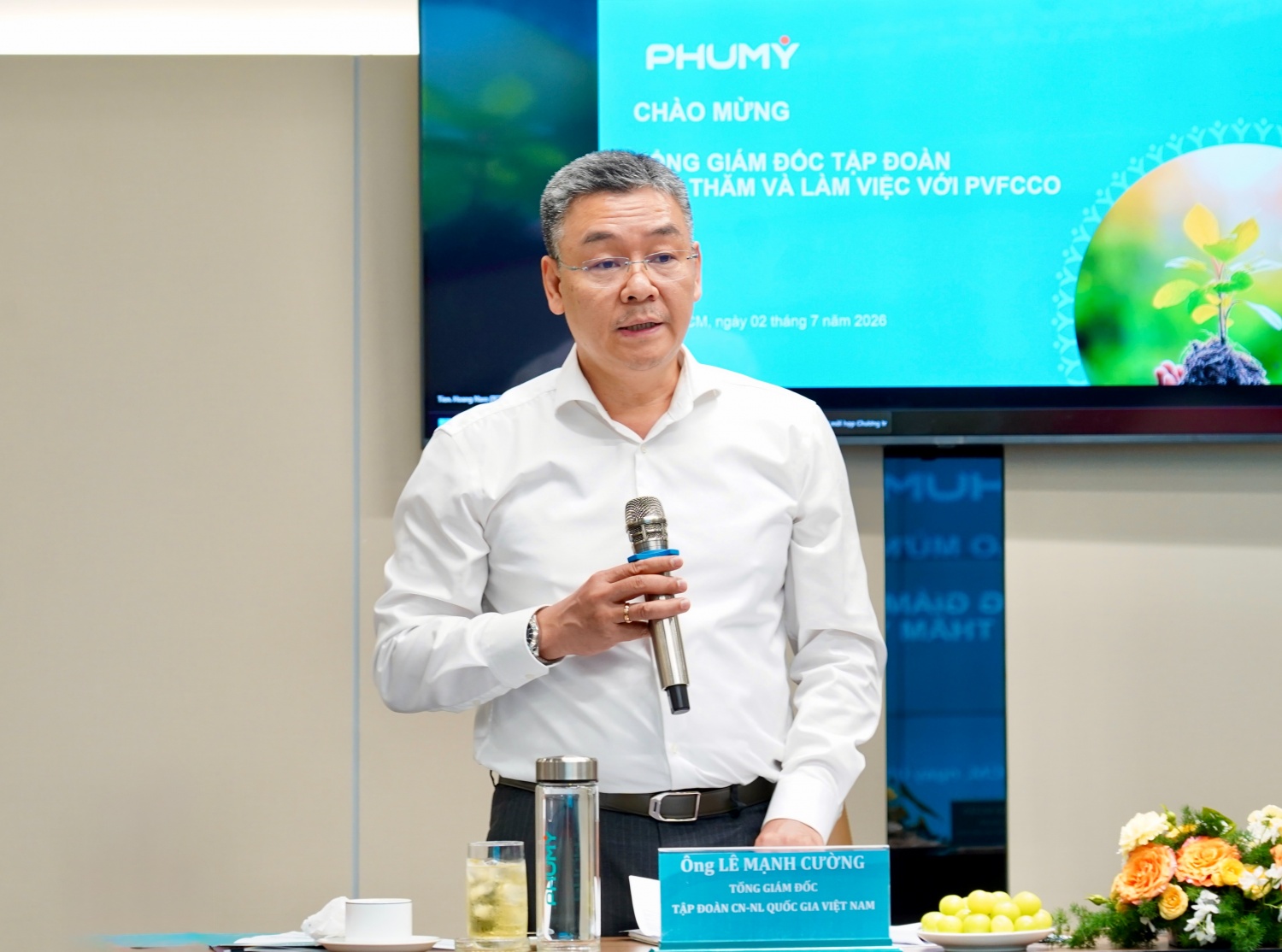 Tổng Giám đốc Petrovietnam Lê Mạnh Cường: Phú Mỹ hiện đã hội tụ đầy đủ các điều kiện thuận lợi về dòng tiền, nguồn lực lẫn kinh nghiệm, do đó cần quyết liệt tăng tốc công tác đầu tư