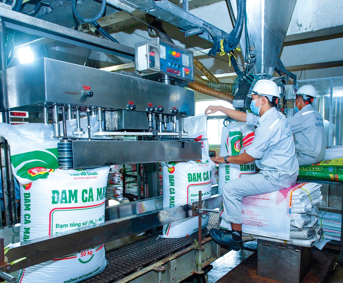 Dây chuyền sản xuất Phân bón Dầu khí Cà Mau