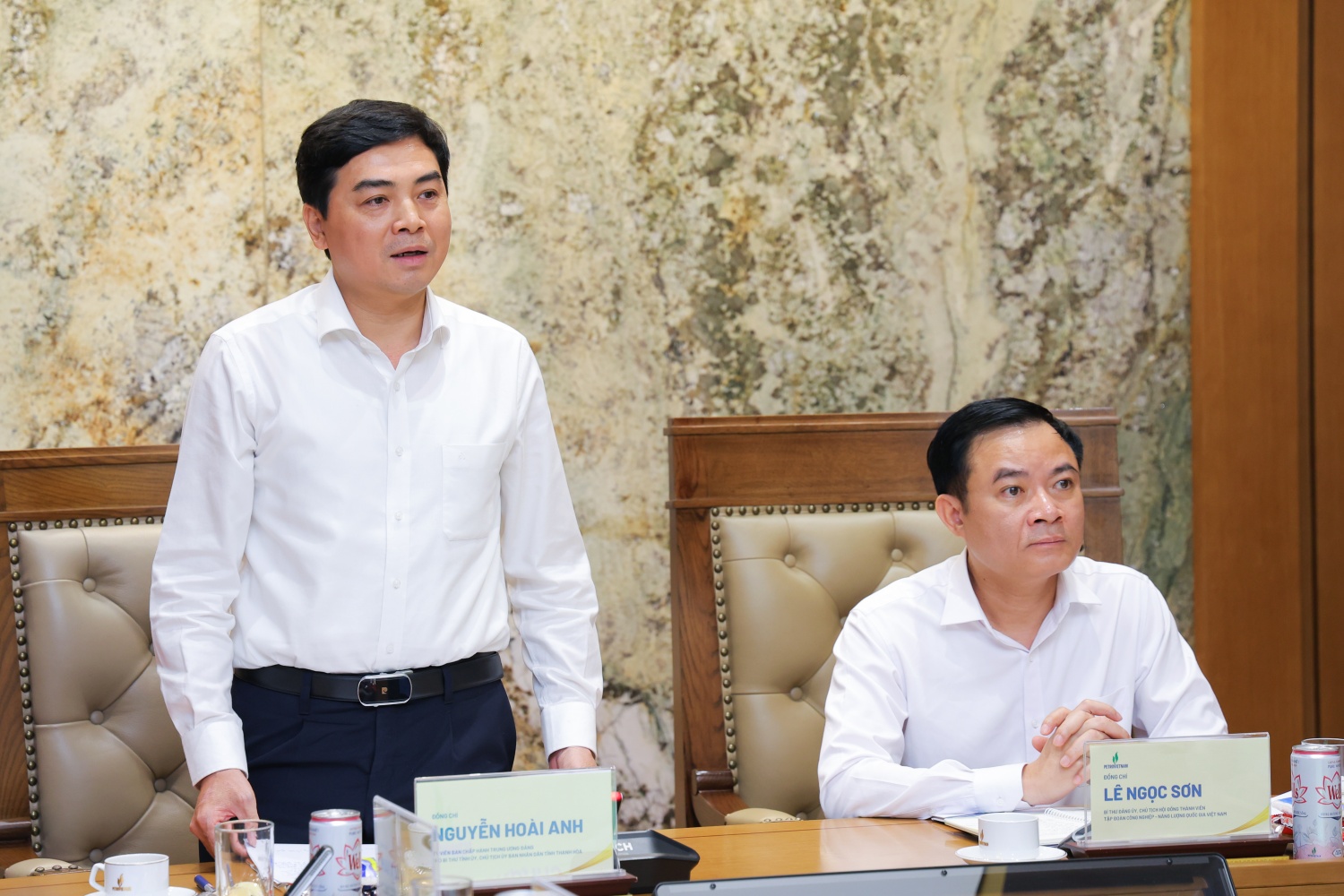 Đồng chí Nguyễn Hoài Anh, Ủy viên Trung ương Đảng, Chủ tịch UBND tỉnh Thanh Hóa tin tưởng trong thời gian tới hợp tác giữa tỉnh Thanh Hóa và Petrovietnam sẽ có những kết quả thiết thực