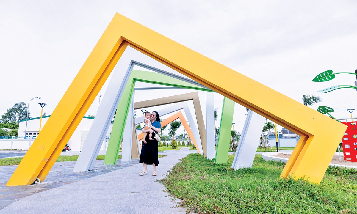 Người lao động trải nghiệm khu công viên