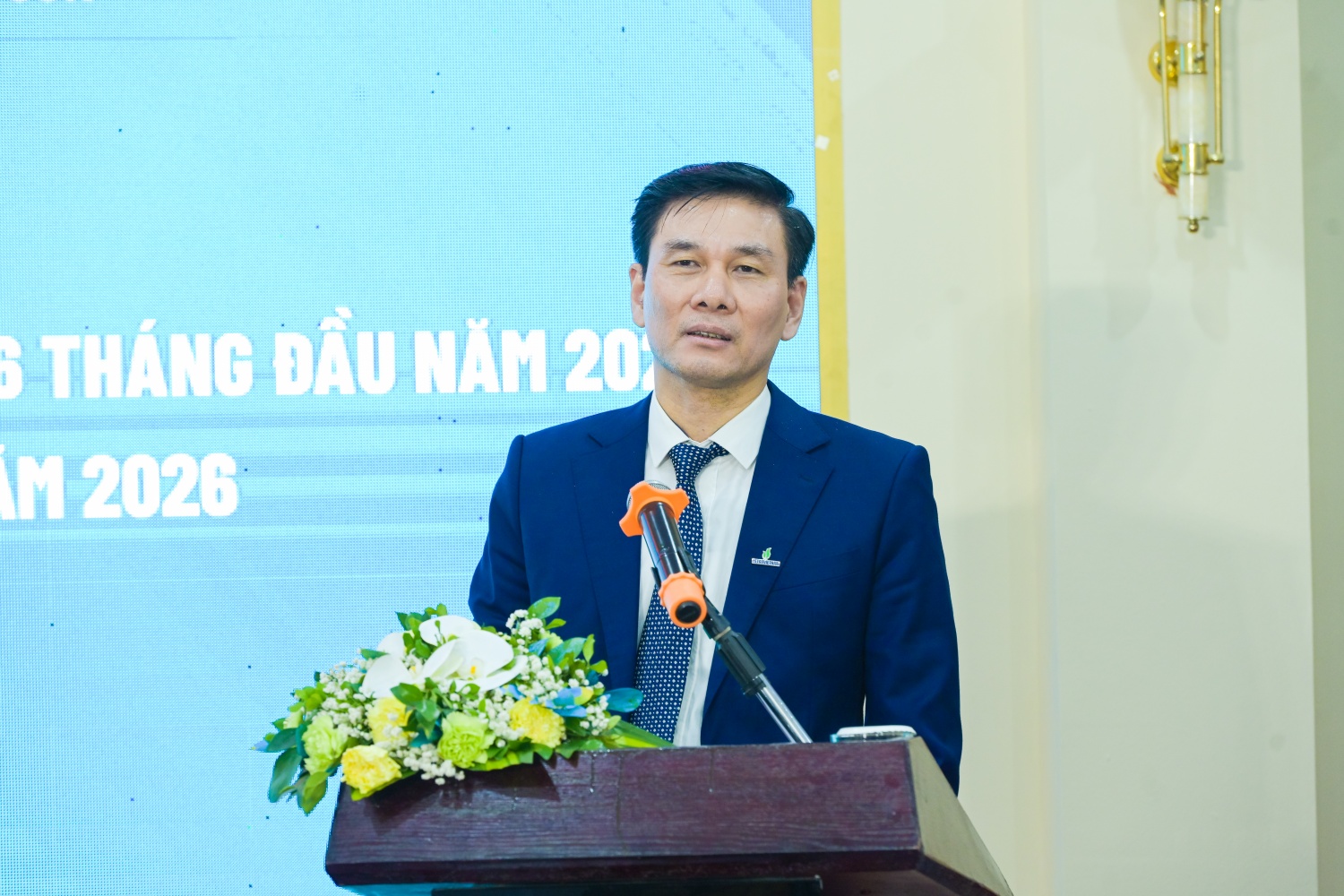 Giám đốc PVNDB Nguyễn Duyên Cường khẳng định quyết tâm cùng tập thể cán bộ, người lao động Chi nhánh hoàn thành các mục tiêu, nhiệm vụ 6 tháng cuối năm 2026.