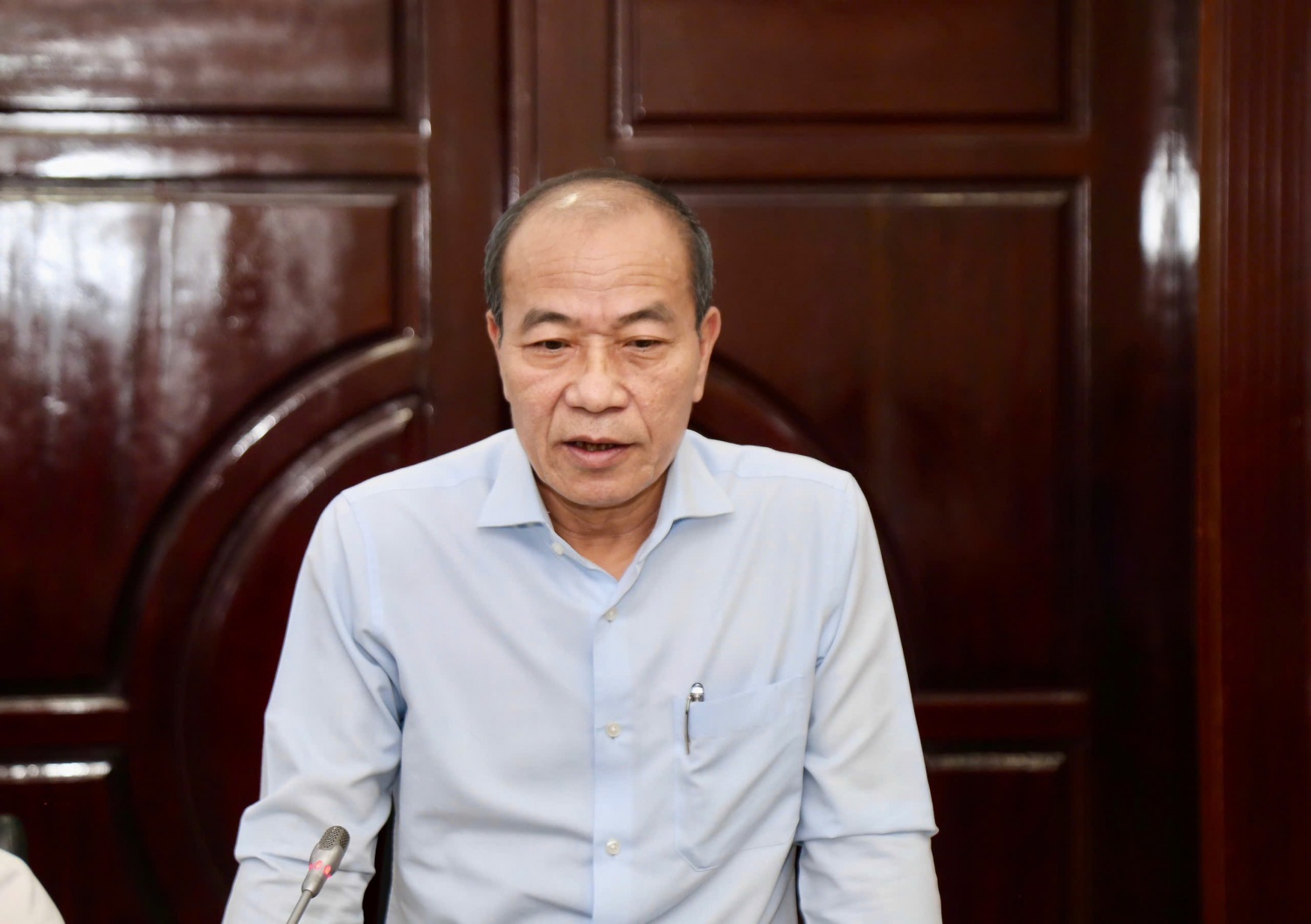 Đồng chí Phạm Quang Dũng - Ủy viên BTV, Chánh Văn phòng Đảng ủy, Chủ tịch Hội Cựu chiến binh Petrovietnam đánh giá cao sự phối hợp giữa Đoàn Thanh niên và Hội Cựu chiến binh Tập đoàn