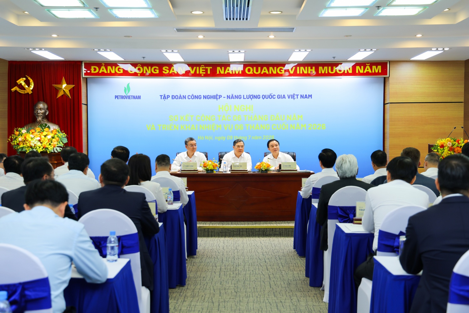 Hội nghị Sơ kết công tác 6 tháng đầu năm và triển khai nhiệm vụ 6 tháng cuối năm 2026 của Petrovietnam.