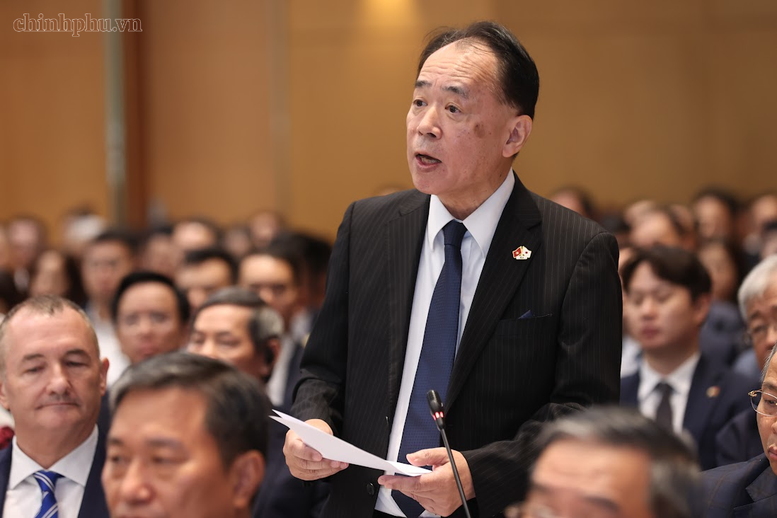 Ông Tsuchibashi Akito, Tổng Giám đốc Công ty TNHH Điện tử Meiko Việt Nam, Chủ tịch Hiệp hội Doanh nghiệp Nhật Bản tại Việt Nam (JCCI) - Ảnh: VGP/Nhật Bắc