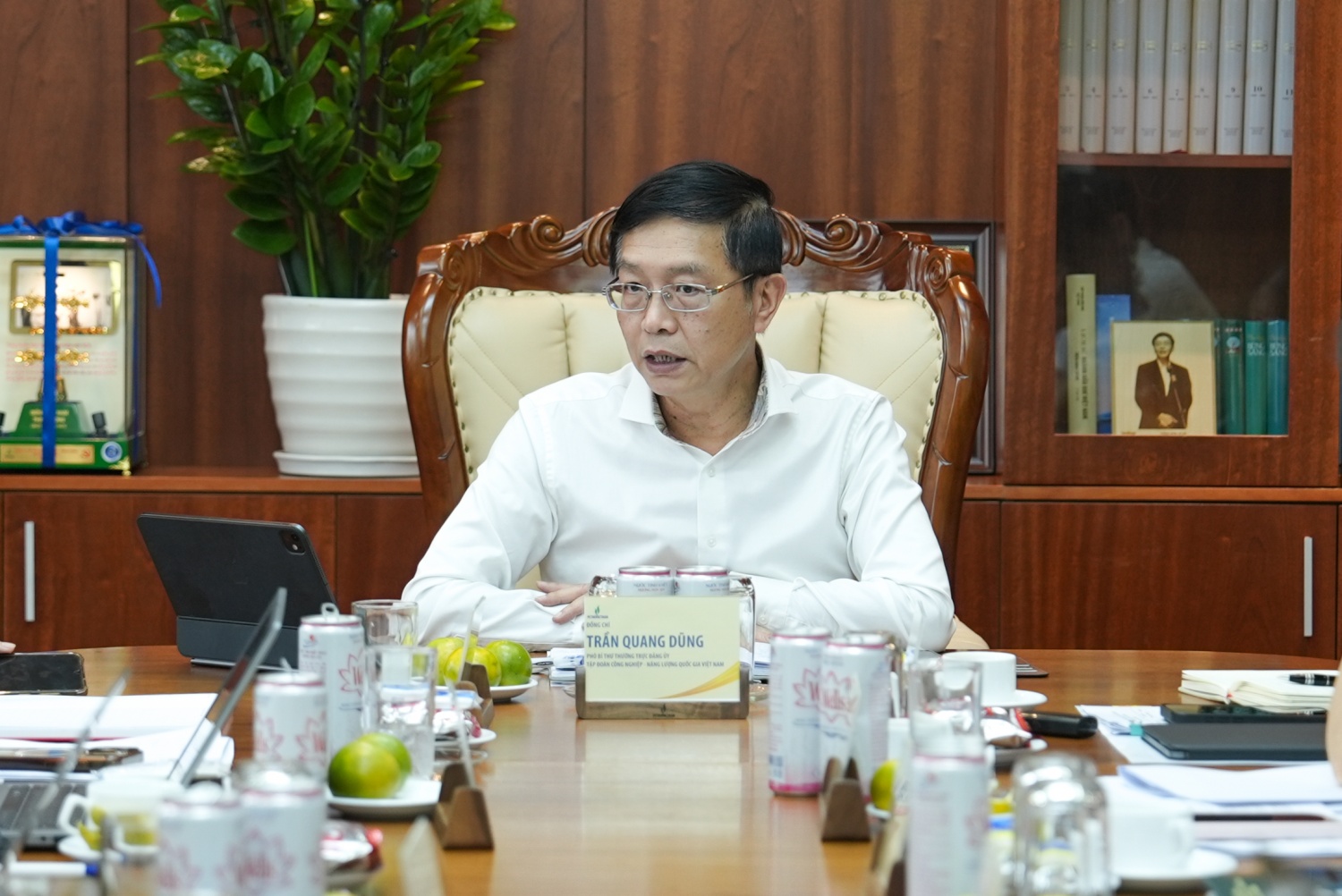 Phó Bí thư Thường trực Đảng ủy Petrovietnam Trần Quang Dũng nhấn mạnh chuyển đổi số là nhiệm vụ phải hành động ngay với tinh thần “vừa làm, vừa hoàn thiện”.