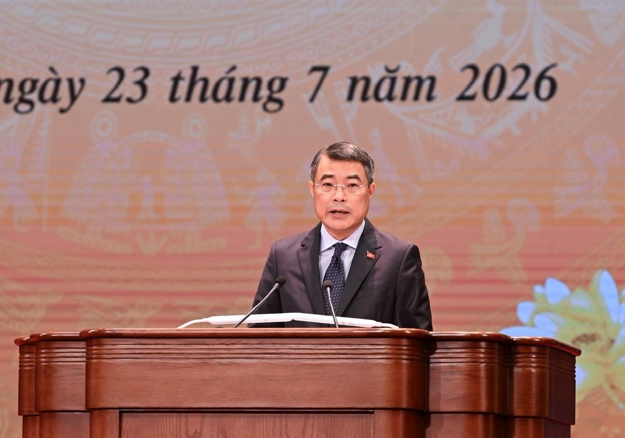 Thủ tướng Chính phủ Lê Minh Hưng phát biểu tại hội nghị.