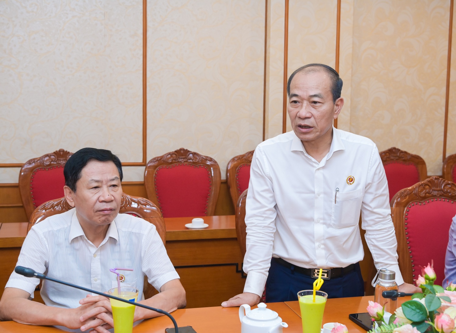 Đồng chí Phạm Quang Dũng gửi lời tri ân sâu sắc tới các thương binh, con liệt sĩ đang công tác tại Trung ương Hội CCB Việt Nam.