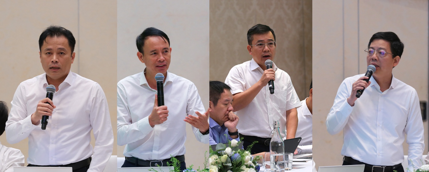 Đại diện các đơn vị thành viên và Ban chức năng BSR phát biểu đóng góp ý kiến tại hội thảo.
